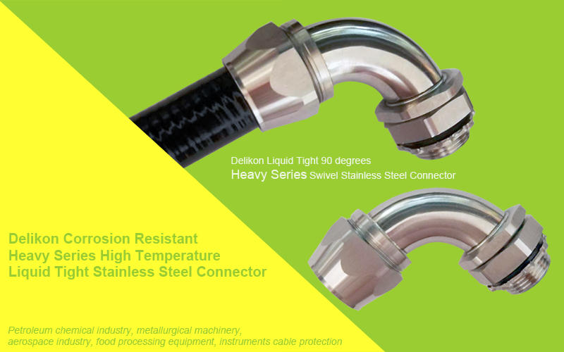 [CN] Delikon high strength High Temperature Heavy Series Liquid Tight Stainless Steel Connector